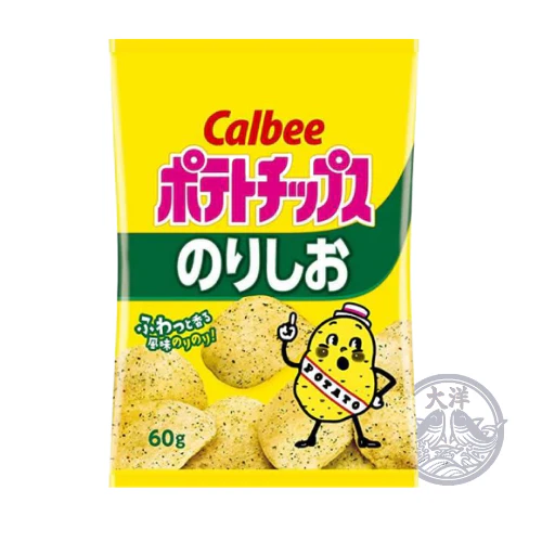 Calbee Kartoffelchips mit Algen & Salz 60g