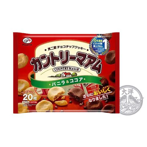 Country Maam Vanille & Cocoa (Choco -Chip -Keks mit Vanille & Cocoa -Geschmack)