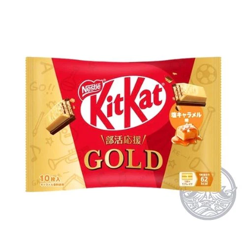 Kit Kat Bukatsu Ouen Gold Shio Caramel Aji (KitKat Salted Caramel Flavor)